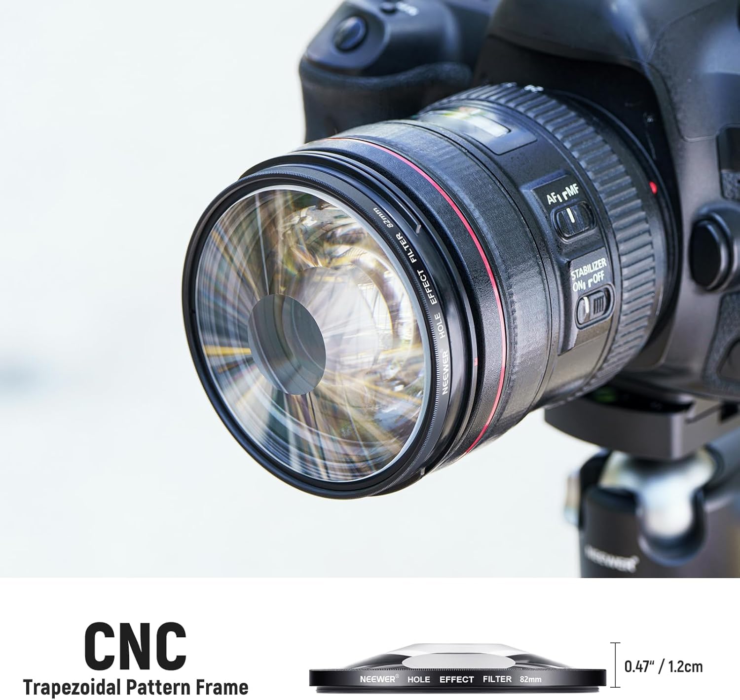 Amazon | NEEWER 82mm スパイラルハローカメラレンズフィルター
